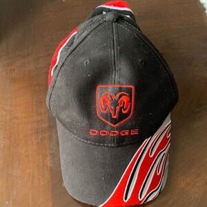 Chase Authentics Black and Red Flame Racing Cap